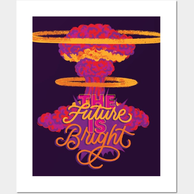 The Future is Bright Wall Art by polliadesign